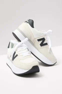Shoes<NEW BALANCE 574 + Sneaker Linen/Phantom