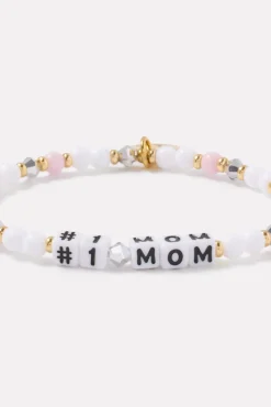 Jewelry<LITTLE WORDS PROJECT #1 Mom Bracelet Pink/Gray/White