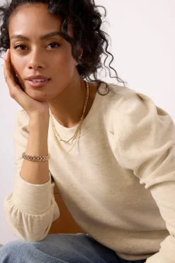 Tops & Tees<EVEREVE Adalynn Brushed Pleated Top Cream