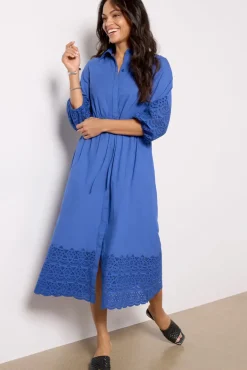 Dresses<EVEREVE Addison Eyelet Dress Blue