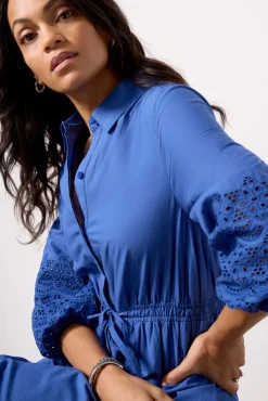 Dresses<EVEREVE Addison Eyelet Dress Blue