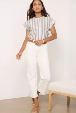 Tops & Tees<EVEREVE Addison Mix Shirt Stripe