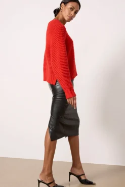 Sweaters<PISTOLA Adina Pullover Rouge