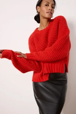 Sweaters<PISTOLA Adina Pullover Rouge