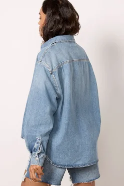 Tops & Tees<AGOLDE Aiden High Low Shirt Shout