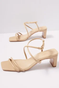 Shoes<SCHUTZ Aimee Block Heel Lightnude