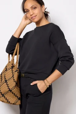Matching Sets|Sweatshirts<SPANX AirEssentials Crew Veryblack