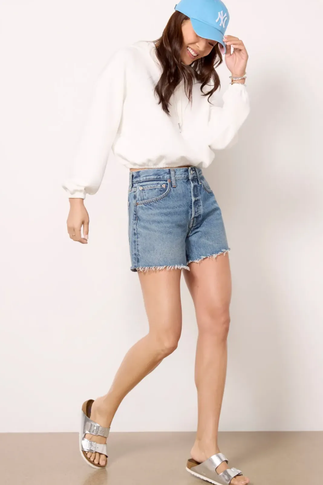 Sweatshirts<SPANX AirEssentials Cropped Hoodie Powder