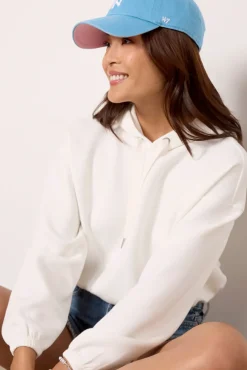 Sweatshirts<SPANX AirEssentials Cropped Hoodie Powder