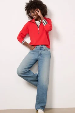 Sweatshirts<SPANX AirEssentials Half Zip Red