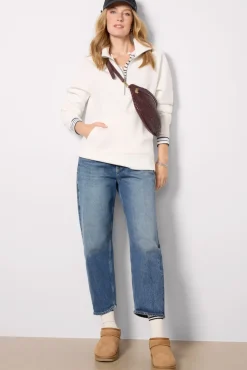 Sweatshirts<SPANX AirEssentials Luxe Half Zip Tunic Powder