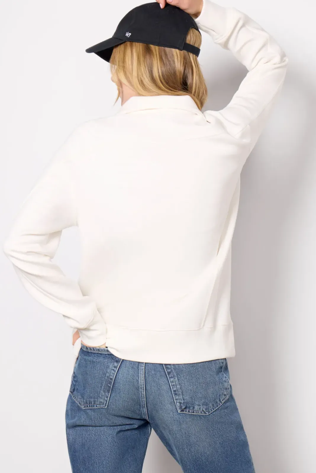 Sweatshirts<SPANX AirEssentials Luxe Half Zip Tunic Powder