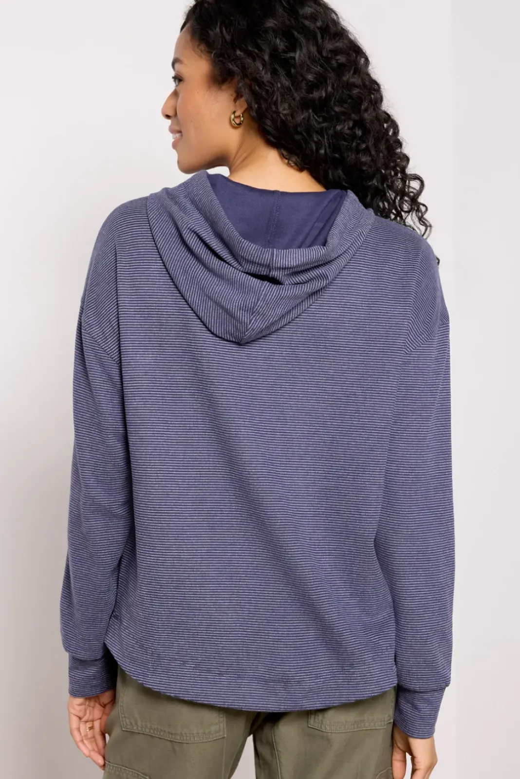 Sweatshirts<EVEREVE Alana Brushed Hoodie Darkstripe