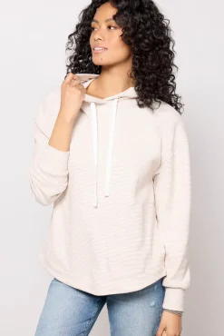 Sweatshirts<EVEREVE Alana Brushed Hoodie Neutralstripe