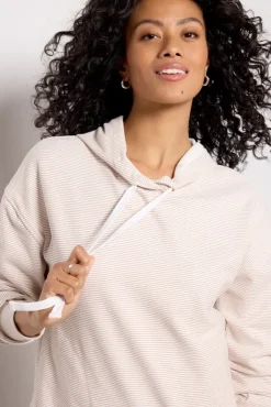 Sweatshirts<EVEREVE Alana Brushed Hoodie Neutralstripe