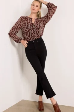 Tops & Tees<EVEREVE Alanna Chiffon Blouse Rustmulti