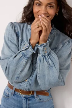 Tops & Tees<RAILS Alanna Shirt Antiqueindigo