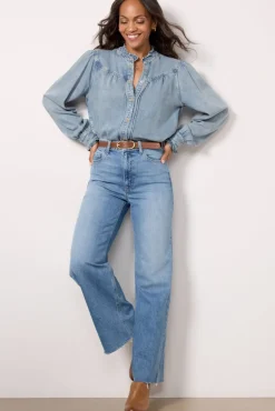 Tops & Tees<RAILS Alanna Shirt Antiqueindigo