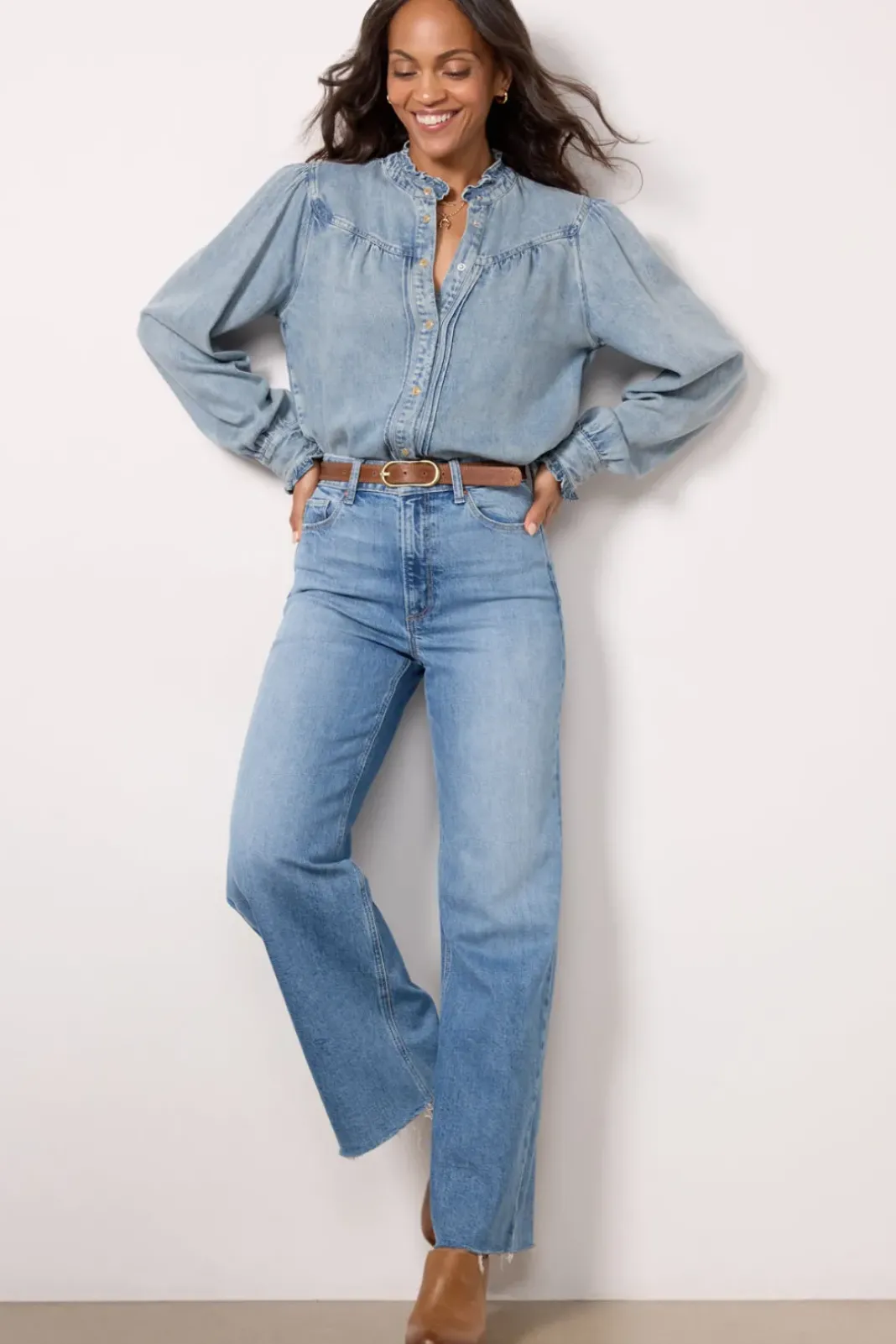 Tops & Tees<RAILS Alanna Shirt Antiqueindigo