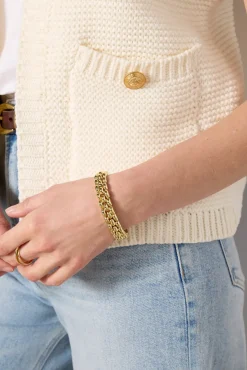 Sweaters<JOHN + JENN Albaney Lady Like Vest Ivorymelange