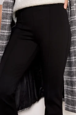 Pants & Leggings<VELVET Albee Ponte Pant Black