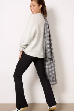 Pants & Leggings<VELVET Albee Ponte Pant Black