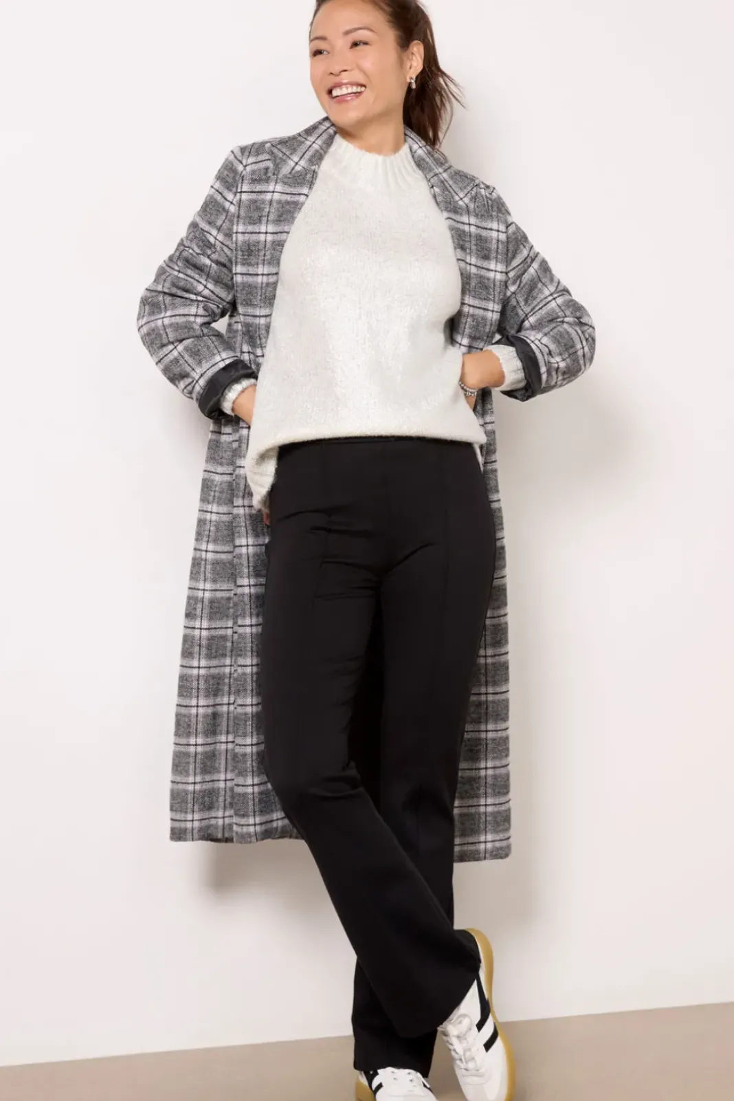 Pants & Leggings<VELVET Albee Ponte Pant Black