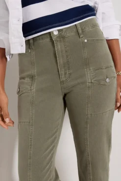 Jeans<PAIGE Alexis Cargo Vintageivygreen