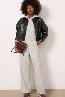 Blazers & Jackets<Z SUPPLY All Day Faux Leather Jacket Black