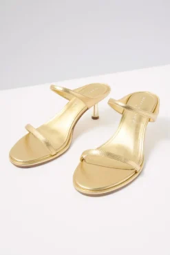 Shoes<MARC FISHER LTD Alonde Dress Sandal Gold