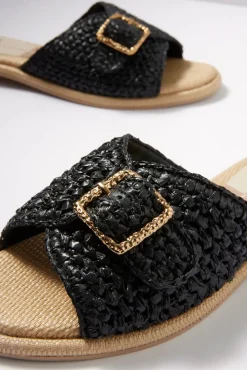 Shoes<DOLCE VITA Alonzo Raffia Sandal Onyx