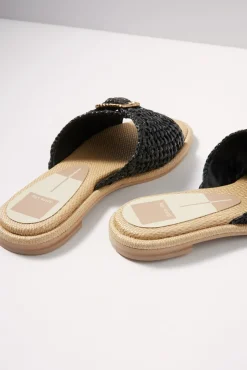 Shoes<DOLCE VITA Alonzo Raffia Sandal Onyx