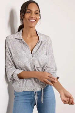 Tops & Tees<LNA Alpine Button Up Greyboa
