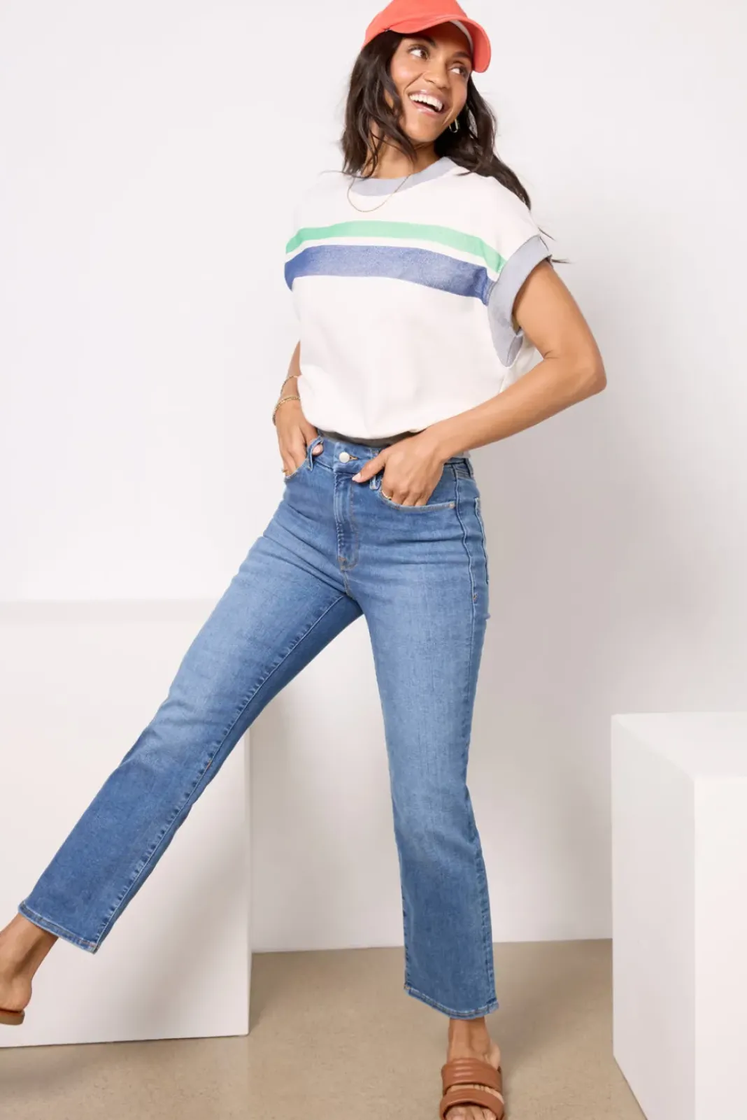 Jeans<GOOD AMERICAN Always Fits Good Legs Straight Indigo316