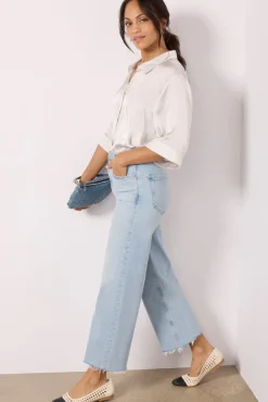 Tops & Tees<EVEREVE Aly Satin Shirt Silver