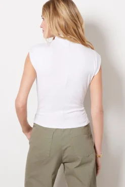 Tops & Tees<MICHAEL STARS Amara Rib Top White