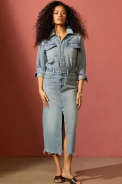 Dresses<PISTOLA Amira Midi Dress Newport