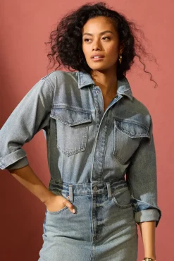 Dresses<PISTOLA Amira Midi Dress Newport