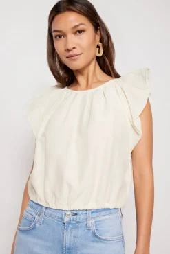 Tops & Tees<VELVET Amora Top Vanilla