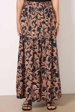 Skirts<EVEREVE Andie Tiered Maxi Skirt Multi