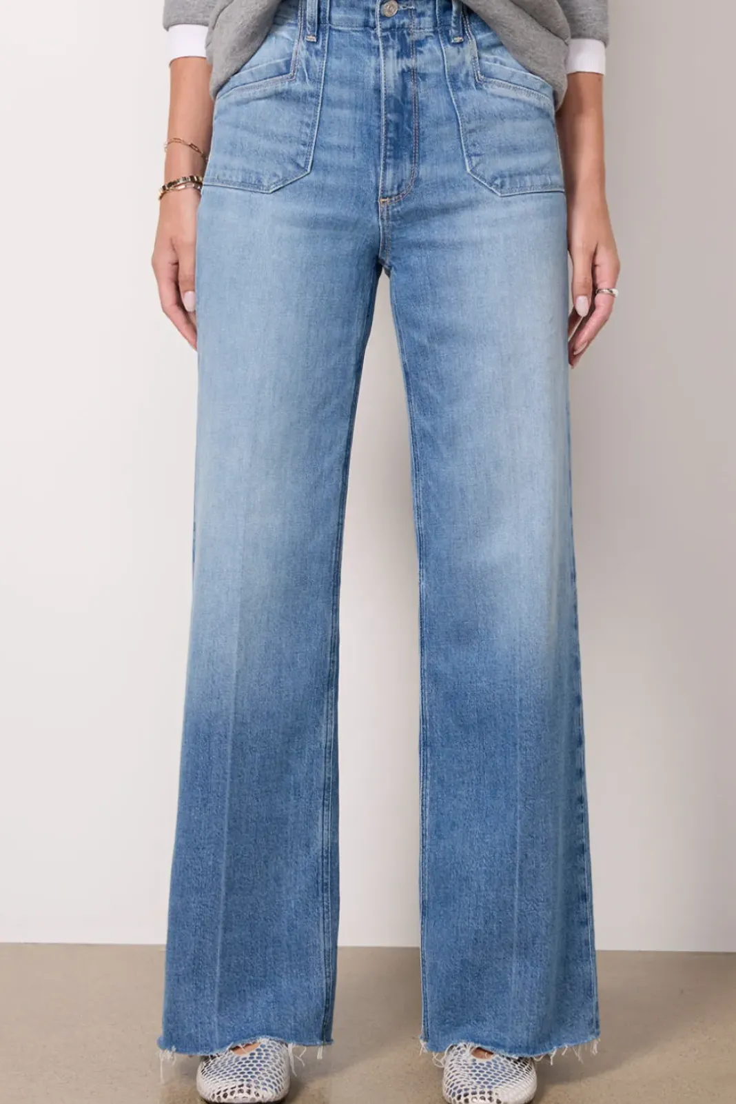 Jeans<PAIGE Anessa 31` w Utility Pockets Viva