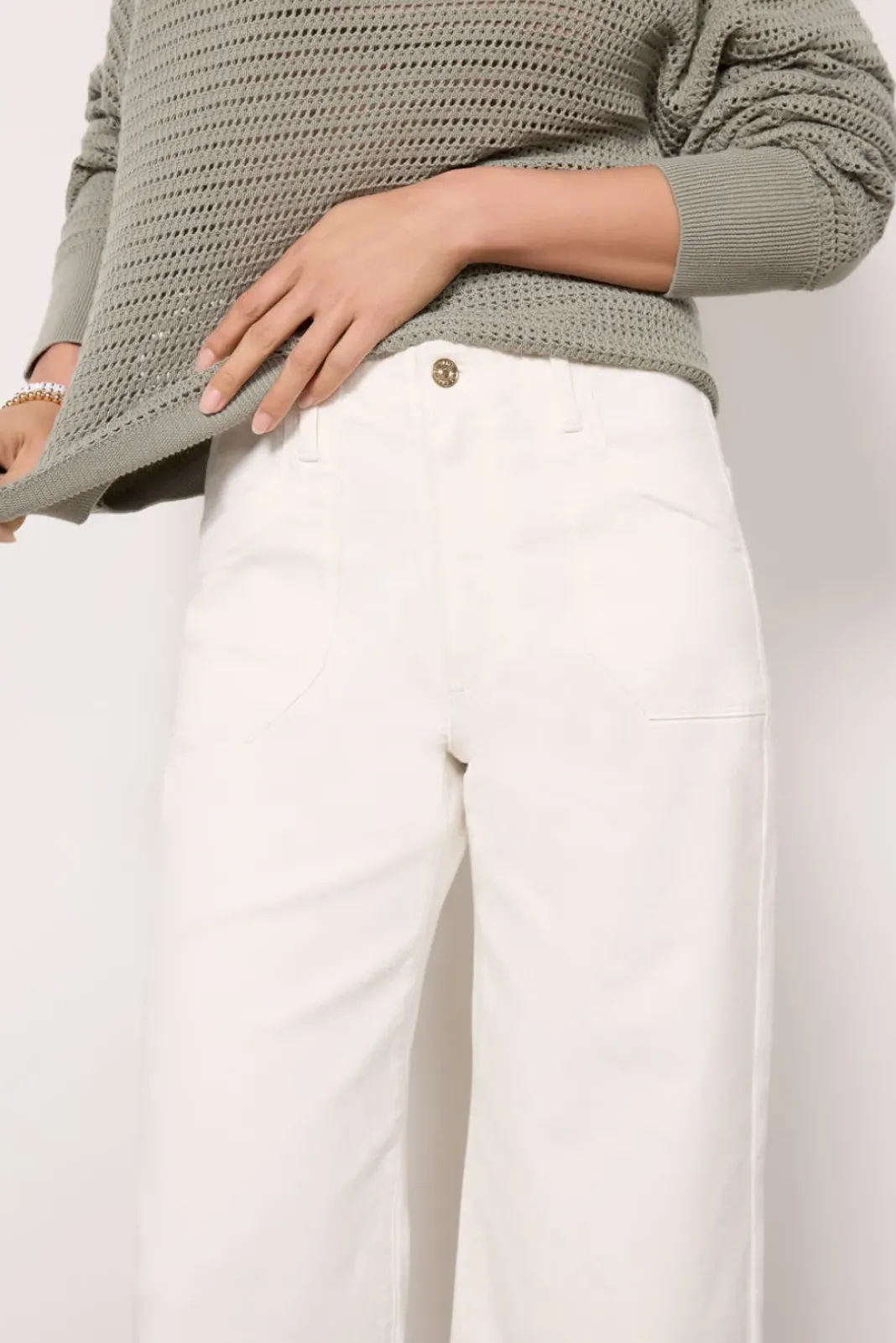 Jeans<PAIGE Anessa Utility Tonalecru