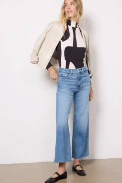 Jeans<PAIGE Anessa w Raw Hem Bebop