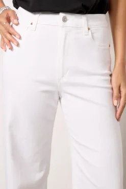 Jeans<PAIGE Anessa w Raw Hem Crispwhite