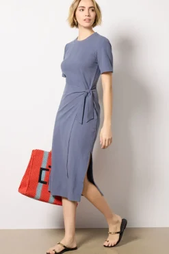 Dresses<EVEREVE Anna Twist Dress Slate