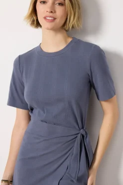 Dresses<EVEREVE Anna Twist Dress Slate