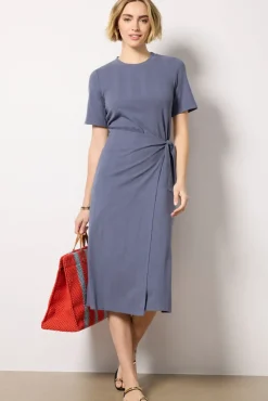 Dresses<EVEREVE Anna Twist Dress Slate
