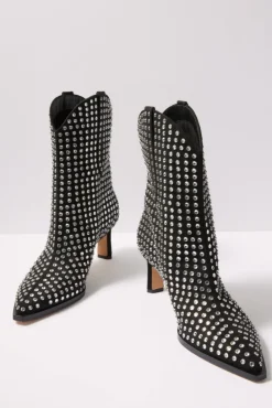Shoes<DOLCE VITA Anzel Crystal Stud Boot Black