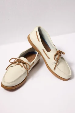 Shoes<SPERRY AO 2 Eye Boat Shoe White/Gum