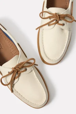 Shoes<SPERRY AO 2 Eye Boat Shoe White/Gum